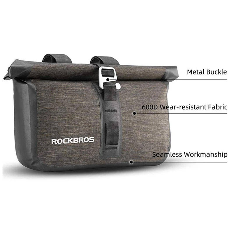 ROCKBROS велосипедная сумка для велосипеда Водонепроницаемый передний руль 6L Bikepacking
