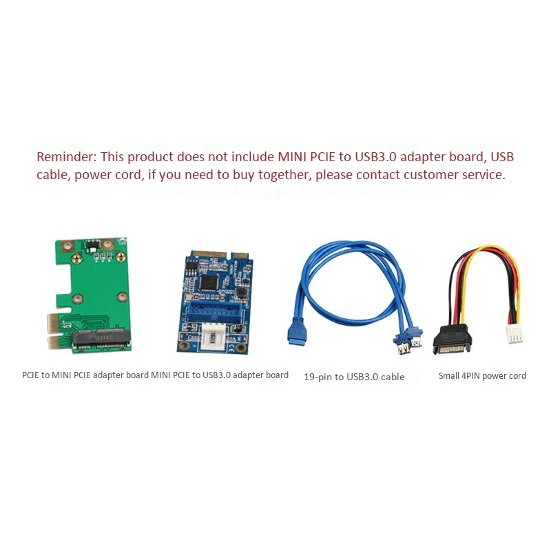 Плата адаптера PCIE-Mini PCIE эффективная легкая и портативная мини-плата PCIE-USB 3 0 |
