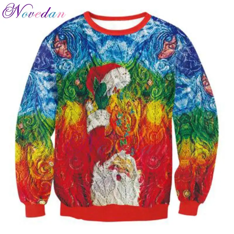 

Семейный Рождественский свитер, толстовка с 3D принтом, свитшот, пуловер, Рождественский костюм, подарок для женщин и мужчин