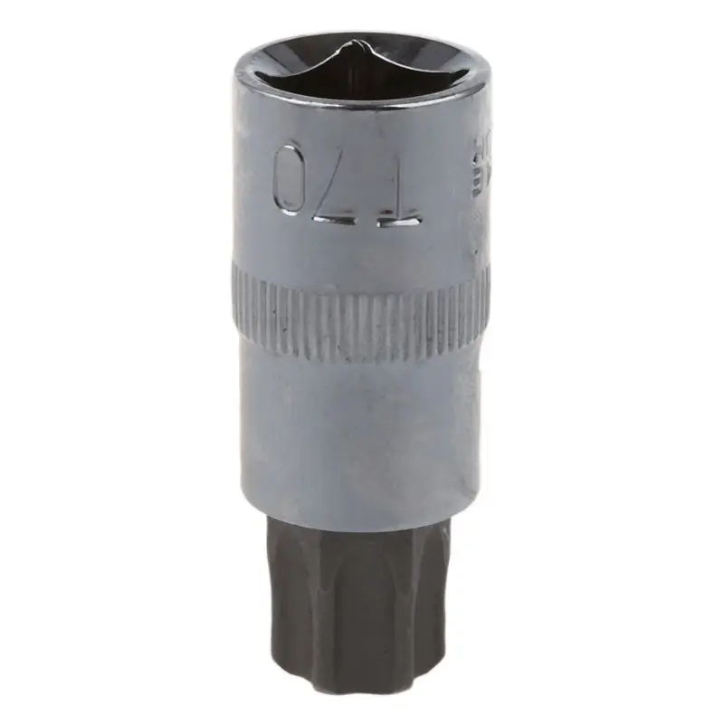 

GTBL 13 Pcs Tamper Proof Torx Star Bit Socket Set 1/4 3/8 and 1/2 inch Drive T8 - T70 AT724