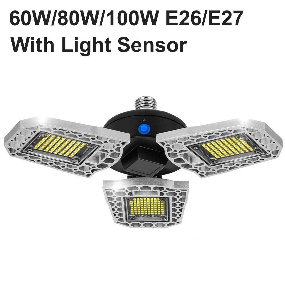 Деформационный светодиодный светильник для гаража s E26/E27 AC 100 265V High Bay супер яркий