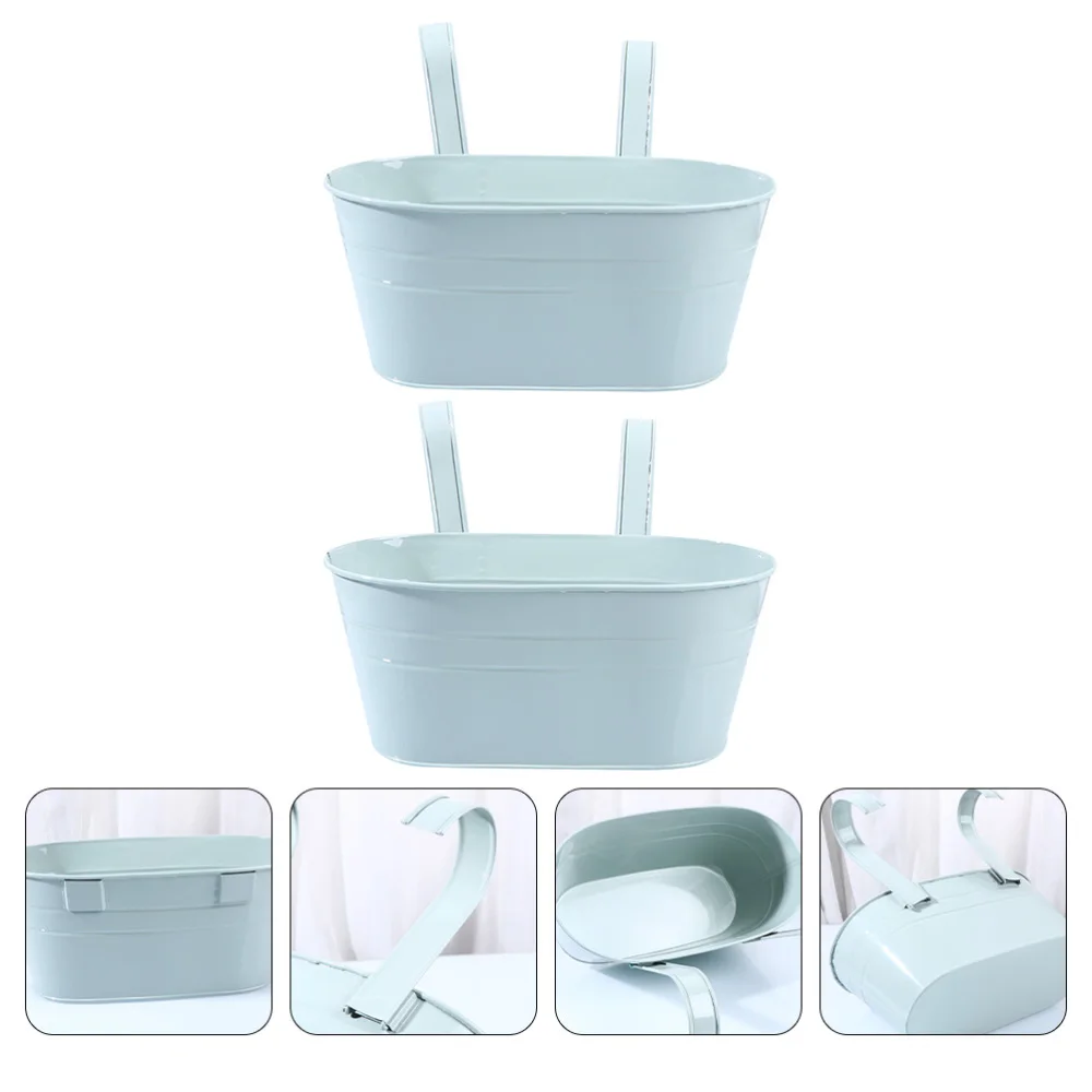 

2pcs Detachable Hook Dried Flower Holder Double Hook Flower Bucket Iron Bucket