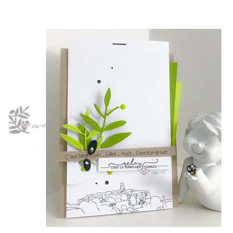 Mmao ремесла металлические стальные Вырубные штампы новые листья декоративный