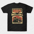 Мужская футболка с надписью Kiss End of The Road Tour, Повседневная футболка из хлопка, Мужская Уличная одежда, топы, бесплатная доставка