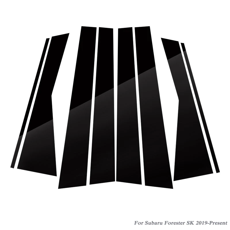 

Car-styling For Subaru Forester SJ SK 2013-Present Car Window Center Pillar Sticker Trim External Decoration Films Accessories