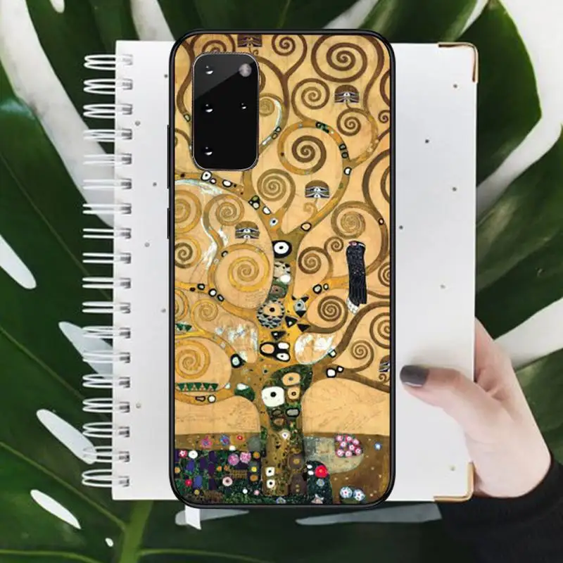 

Gustav Klimt Kiss retro painting Phone Cases For Samsung galaxy S 9 10 20 A 10 21 30 31 40 50 51 71 s note 20 j 4 2018 plus