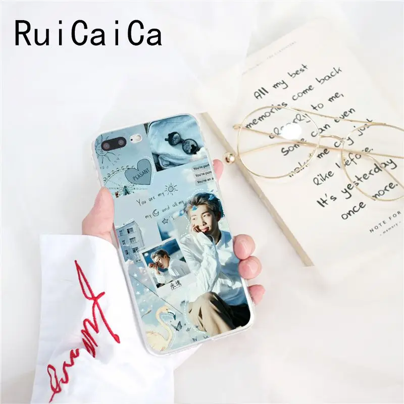 Ruicaica KPOP Jin SUGA j-hope RM Jimin V JungKook чехол для телефона для iPhone X XS MAX 6 6s 7 7plus 8 8Plus 5 5S SE XR 10