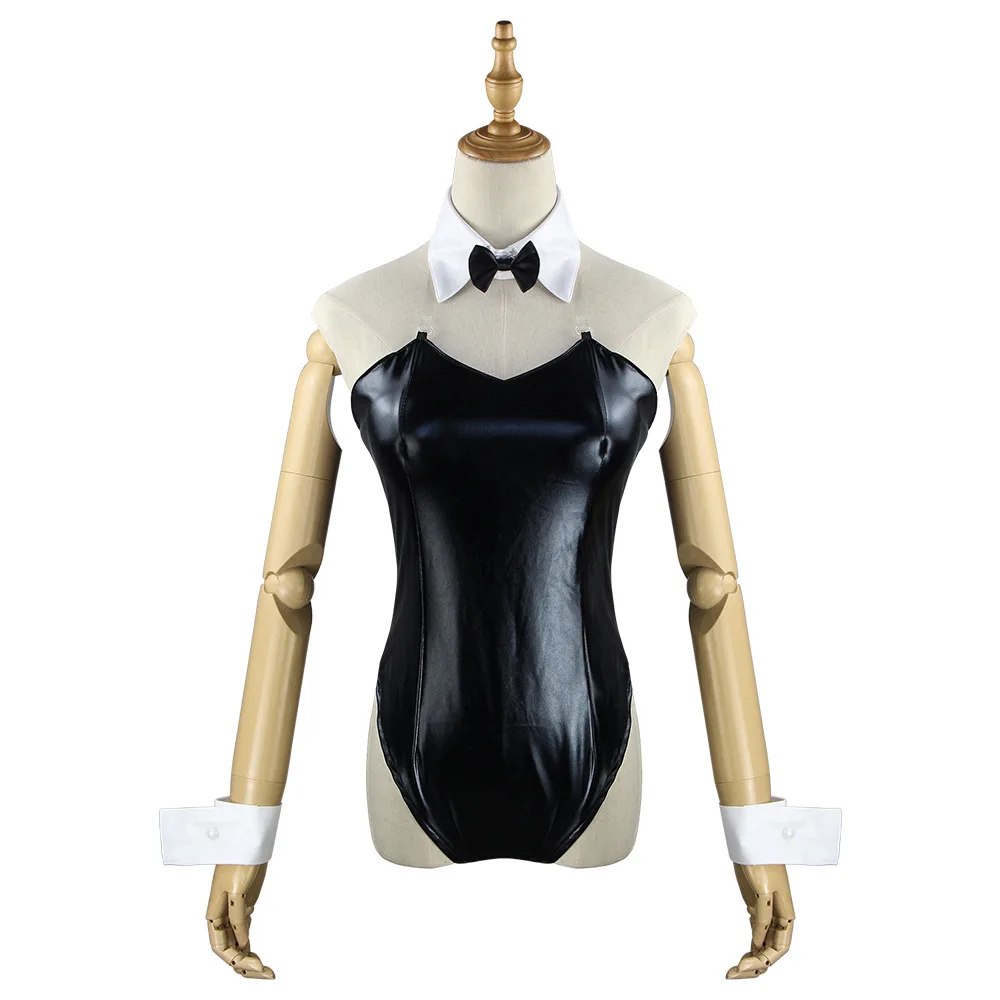 

Sexy Cute Bunny Girl Faux Leather Material Rabbit Woman Set Good Quality Can Wear Out To Comic Show Kawaii Cosplay Bunny Costume