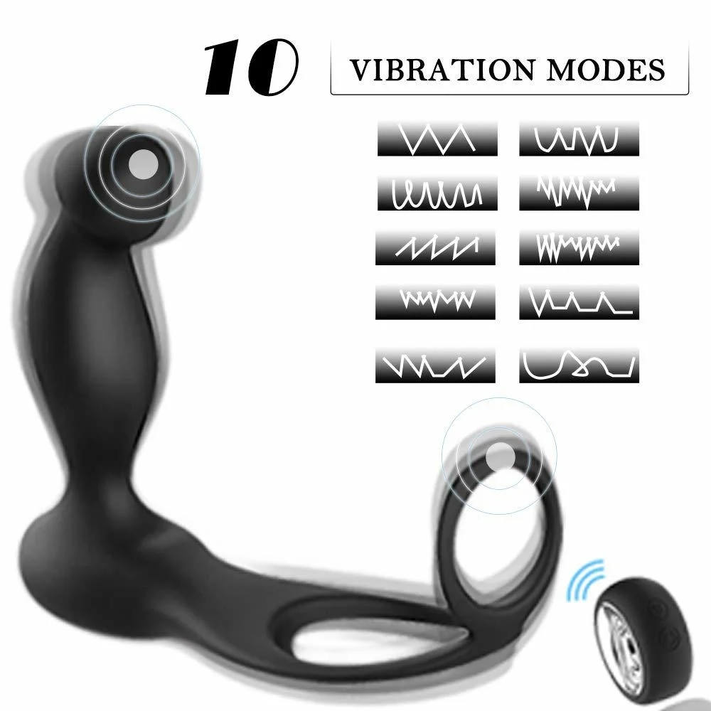 Вибраторы с кольцом и шариком пульт дистанционного управления 10 режимов