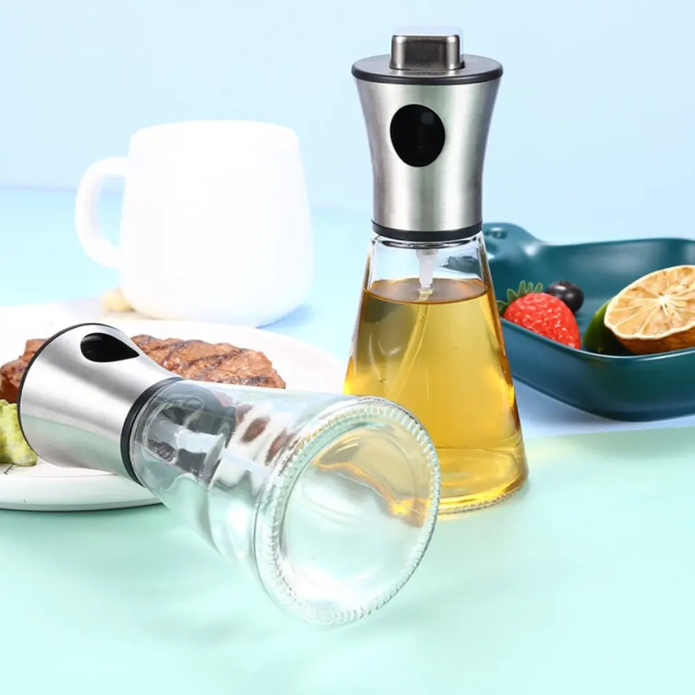 Масло спрей бутылка 200 мл Нержавеющая сталь Воронка отжима оливковое масло уксус