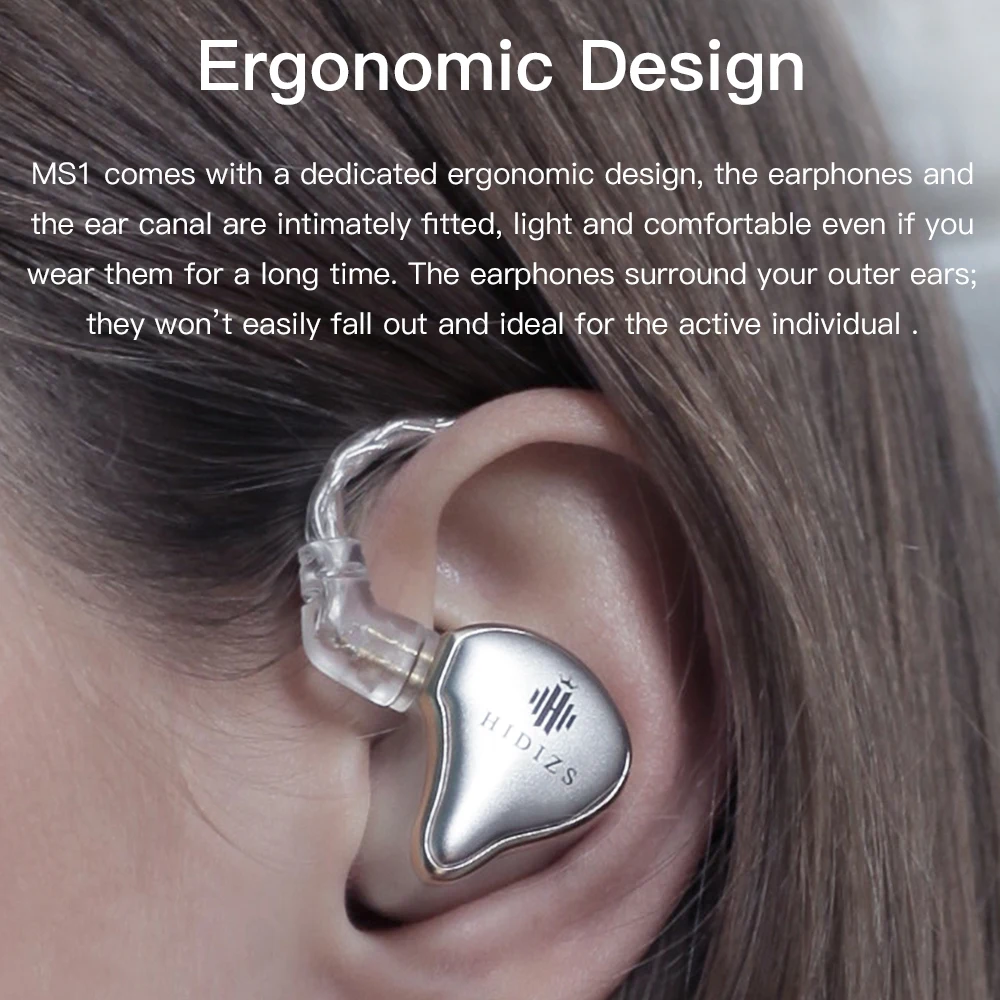 Наушники-вкладыши Hi-Fi для спорта монитор IEM проводные наушники 3 5 мм Hidizs MS1 съемная