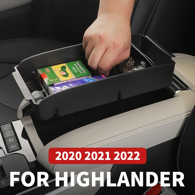 

Central control storage box, armrest storage box Car Accessories For Toyota Highlander XU70 kluger 2022 2021 2020 Refit