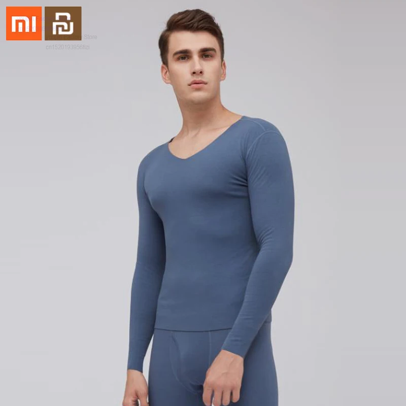 

Мужской теплый костюм Xiaomi youpin, абсорбирующее термобелье для активного отдыха, одежда для зимы и осени, длинные штаны для умного дома