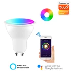 Прожсветильник GU10, Wi-Fi, умная светильник почка 5 Вт, RGB + CW 2700-6500K, умная лампочка с дистанционным управлением через приложение, RGB-лампа для Alexa, Google Home