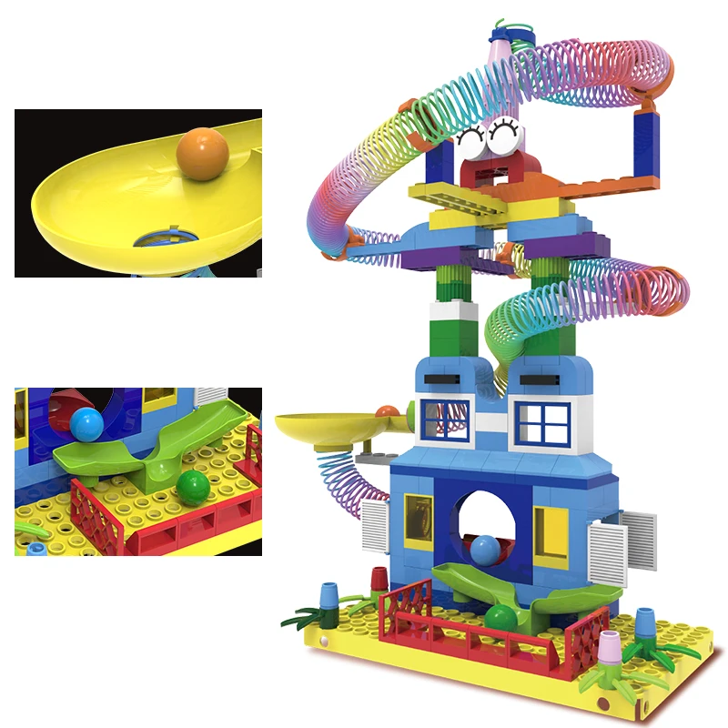 Строительные блоки Marble Racing Run Ball строительные опорная пластина сделай сам