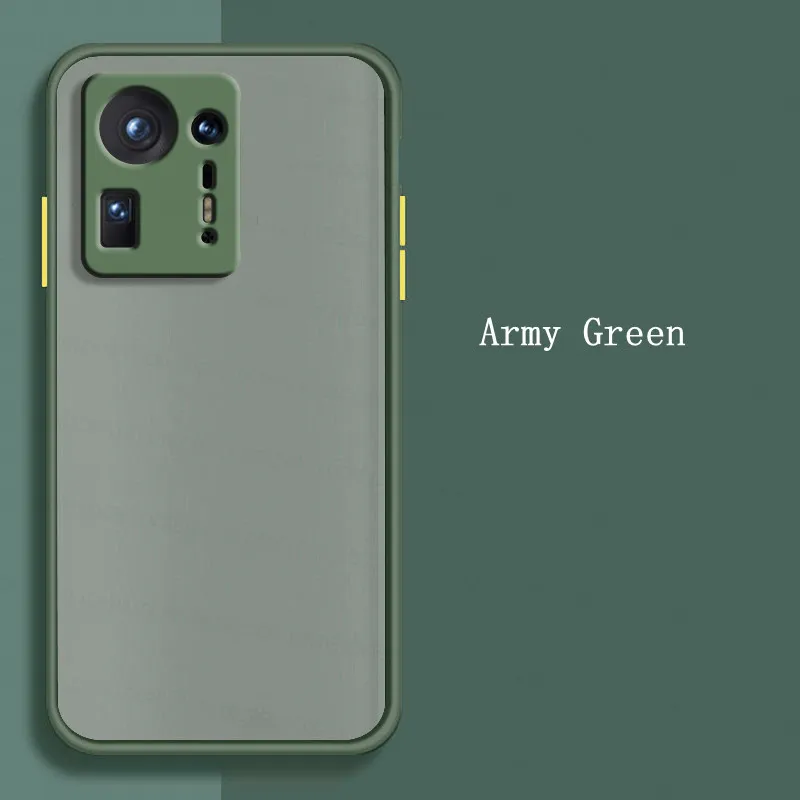 For Xiaomi Mix 4 Case for Xiaomi Mix 4 Poco M3 X3 F3 Pro Coque Silicone Matte Translucent Shockproof Bumper Cover For Mi 11 10