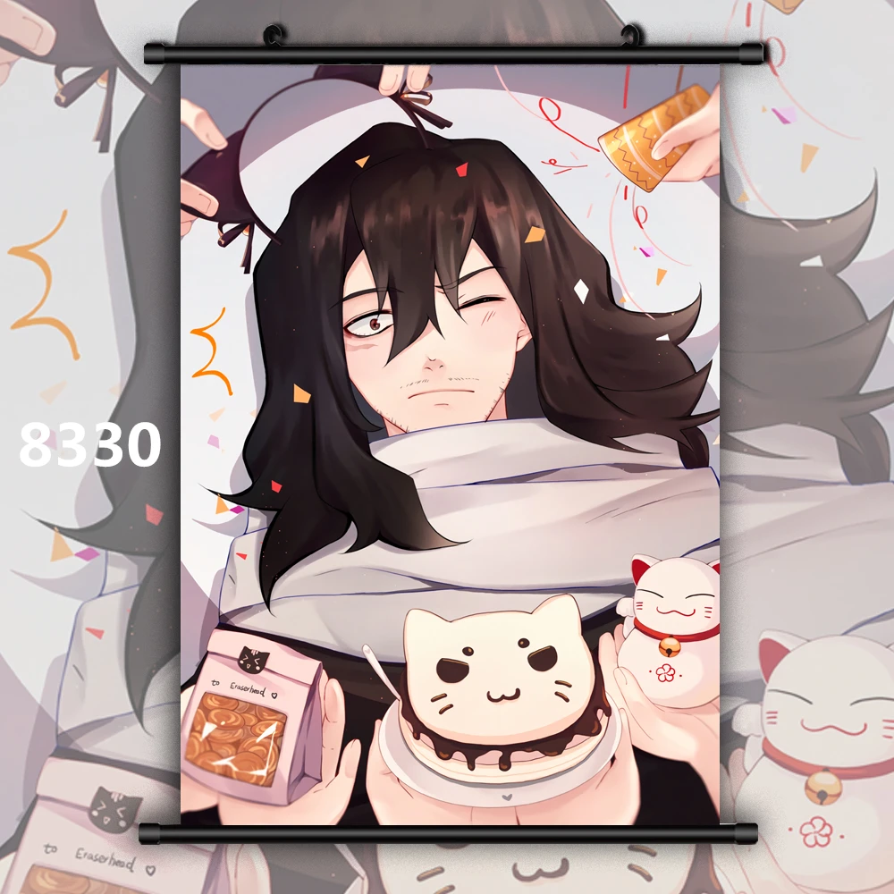 Boku no My Hero Academy Aizawa Shouta Chisaki Kai Аниме Манга плакат в рулоне - Цвет: 8330
