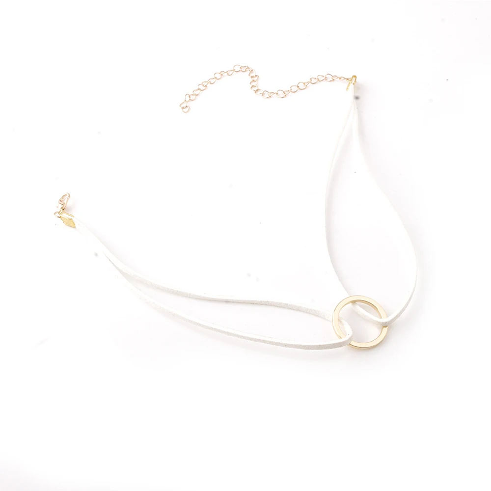 Модное Новое кожаное колье Очаровательное ожерелье винтажное хиппи чокер в