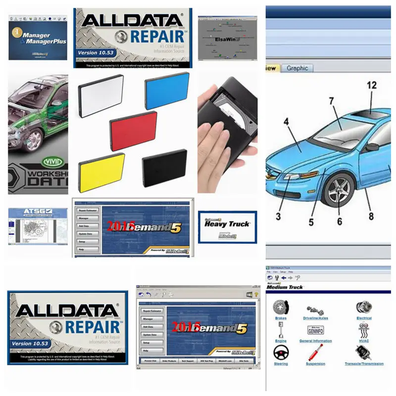 Программное обеспечение alldata для ремонта автомобилей и mitc // hell software hdd 50 в 1 ТБ usb3.0