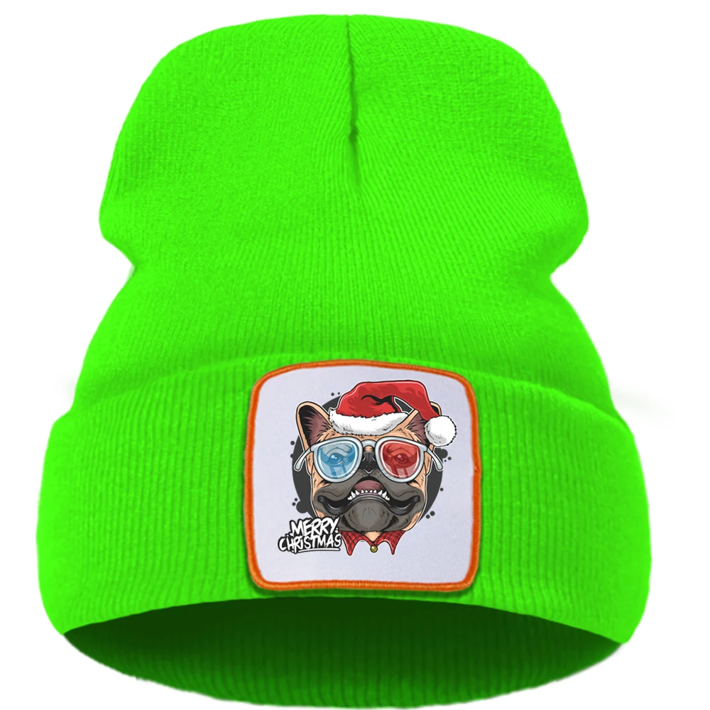 Персонализированные крутые зимние шапки с рождественской тематикой уличные