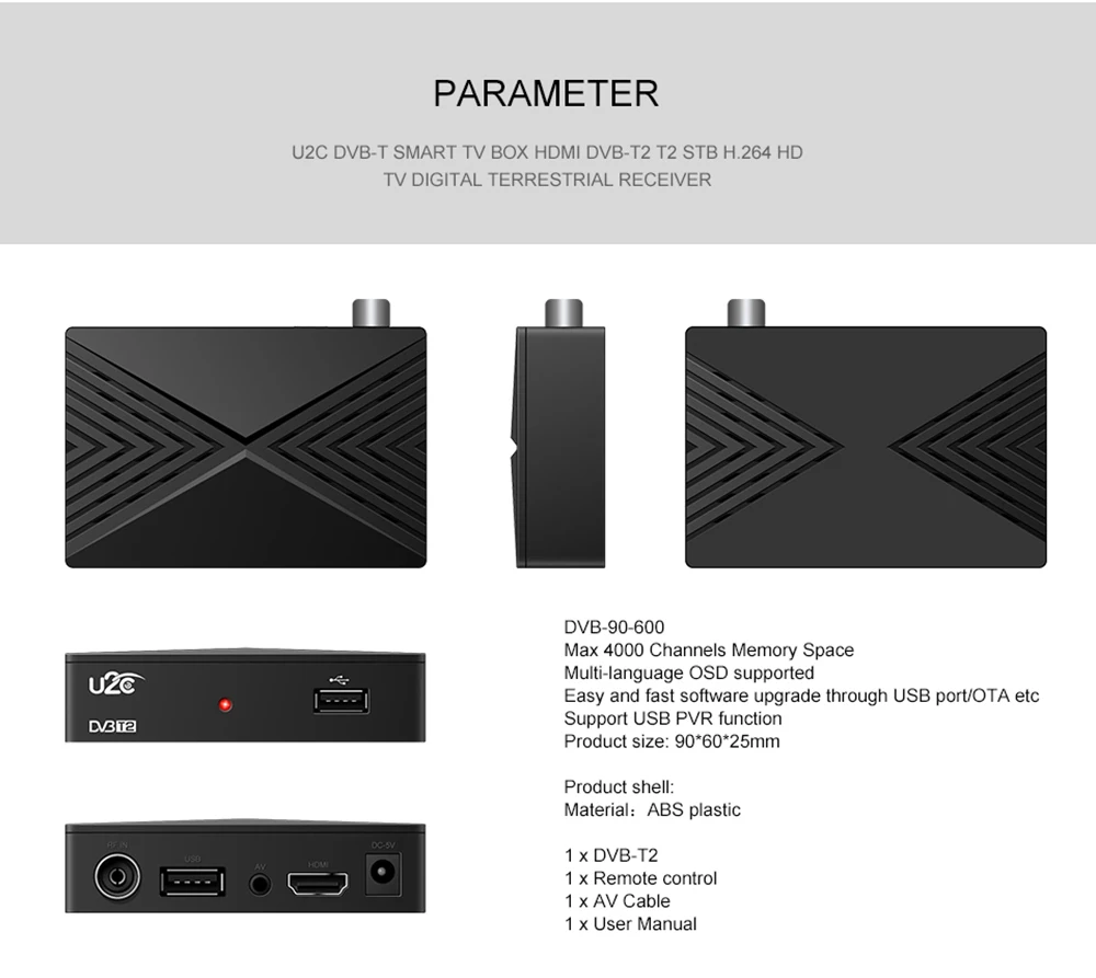 Mini U2C тв приставка dvb t2 приставка digital full hd 1080p спутниковый ресивер россия H.264 americabox dvb t2 wifi receiver тв тюнер спутниковый цифровой для России
