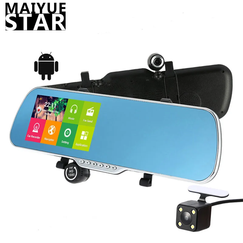 Maiyue star 5 0 дюймов Android full HD 1080P4.4 IPS экран Автомобильный видеорегистратор