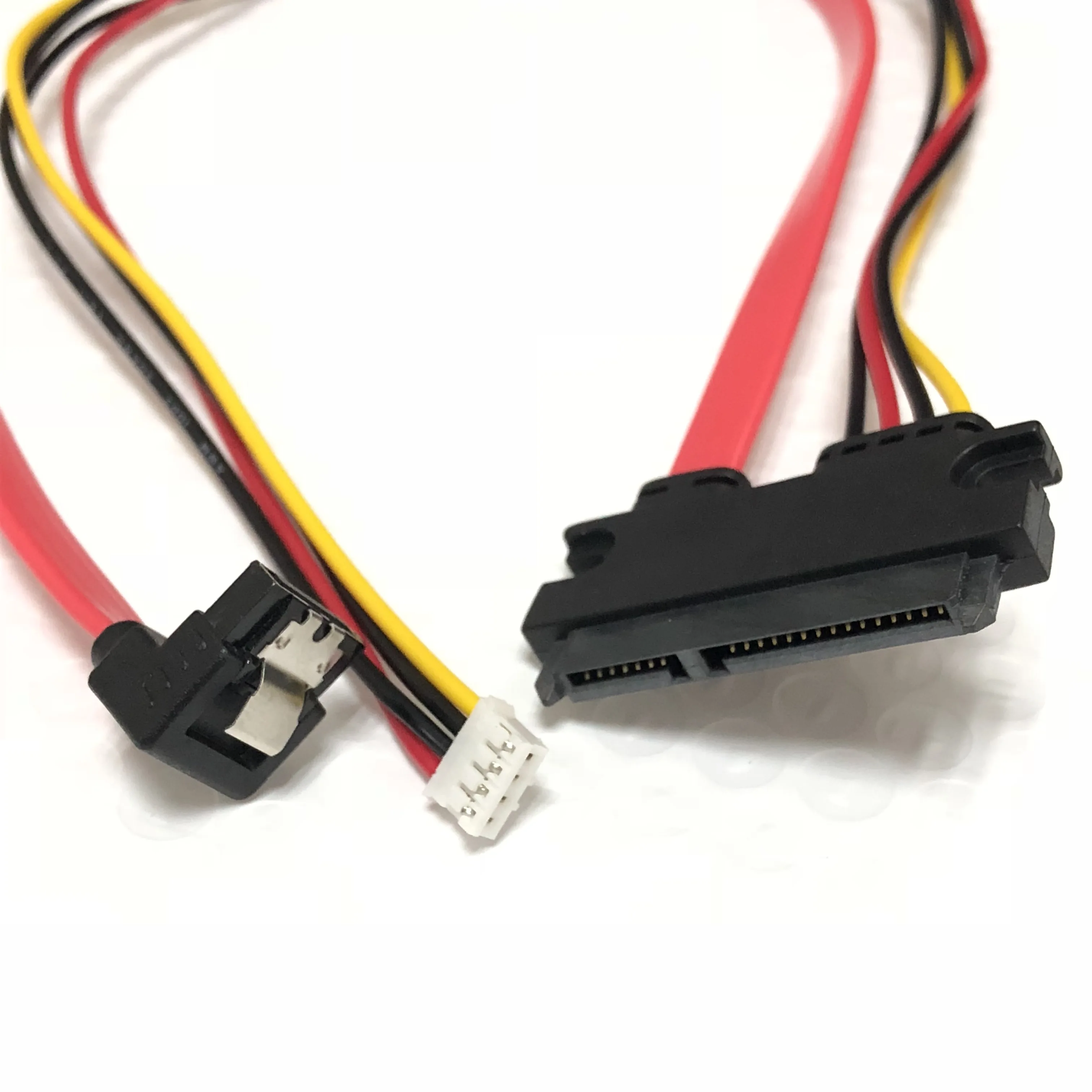 

1pcs Mini Small 4Pin PH2.0 + SATA L Type 90 Degree HDD With shrapnel to 22(15+7)Pin hard disk drive SATA Data Power Supply Cable