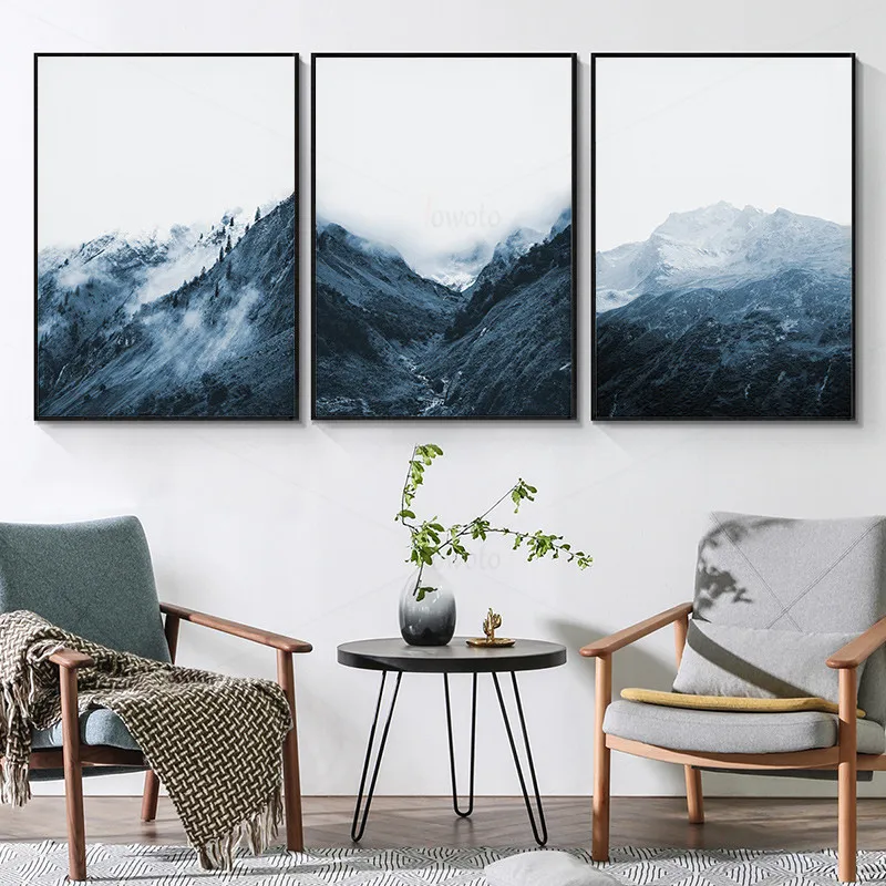 Фон для фотосъемки с изображением леса пейзаж холст живопись природный Постер в