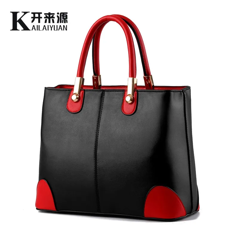 100% женские сумки из натуральной кожи новинка 2019 женская сумка в черном и белом