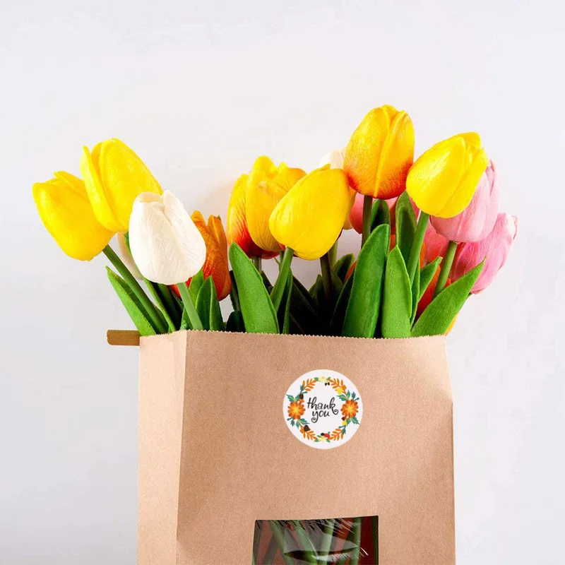 50 шт./партия 4 вида цветочных фотографий для этикеток скрапбукинга