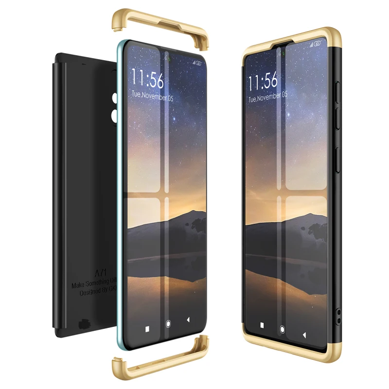 Роскошный Жесткий чехол из поликарбоната для Samsung Galaxy A71 3 в 1 бампер ультратонкий