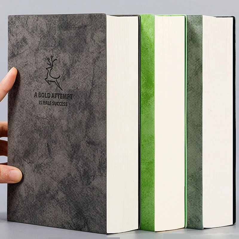 

A6/A5 Blank Notebook Thickened Student Horizontal Line Soft Leather Notebooks Super Thick Cartoon Drawing Notepad Hand Account