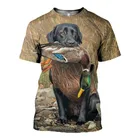 Мужская футболка в стиле Харадзюку с изображением утки, быстросохнущая свободная футболка с 3D-принтом животных, лето Одежда с птицами г.