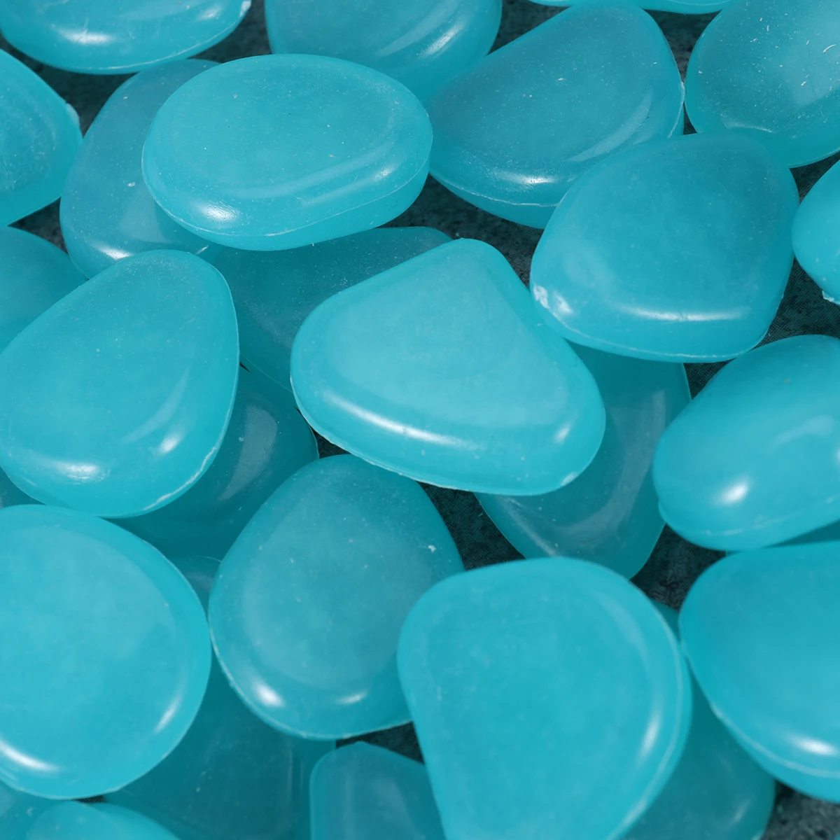 200 шт светящиеся булыжники Удобные украшения для аквариума камушки