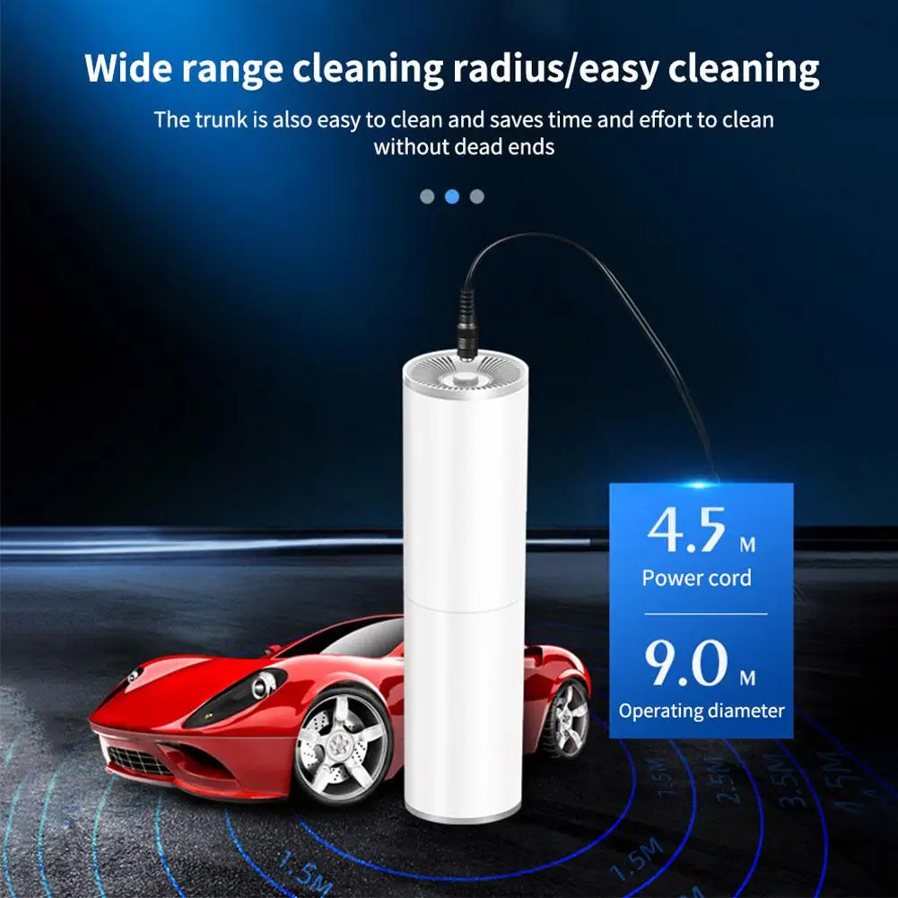 120 Вт автомобильный пылесос с низким уровнем шума легкий портативный Мощное