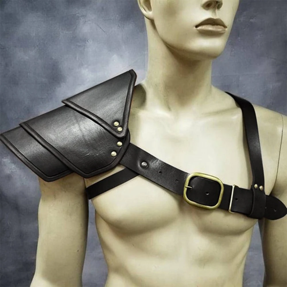 Аксессуары для косплея кожаная бронежилет на одно плечо в винтажном стиле Броня