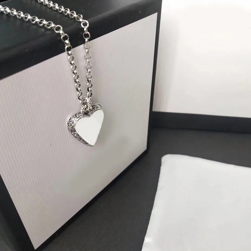 

925 Silver Jewelry Heart Pendant Necklace Ladies Luxury Charm Banquet Focus Elegant Fashion Jewelry Christmas Gift Holiday Gift