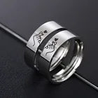 Популярные Кольца для пар, признание, чем узор сердца, ювелирные изделия из титановой стали, ювелирные изделия, оптовая продажа, кольцо для хвоста