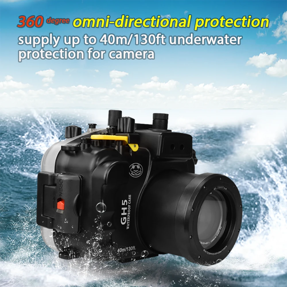 Seafrogs 40 м/130 футов фотообои для Canon PowerShot G1X Mark III водонепроницаемый чехол камеры 1 шт.
