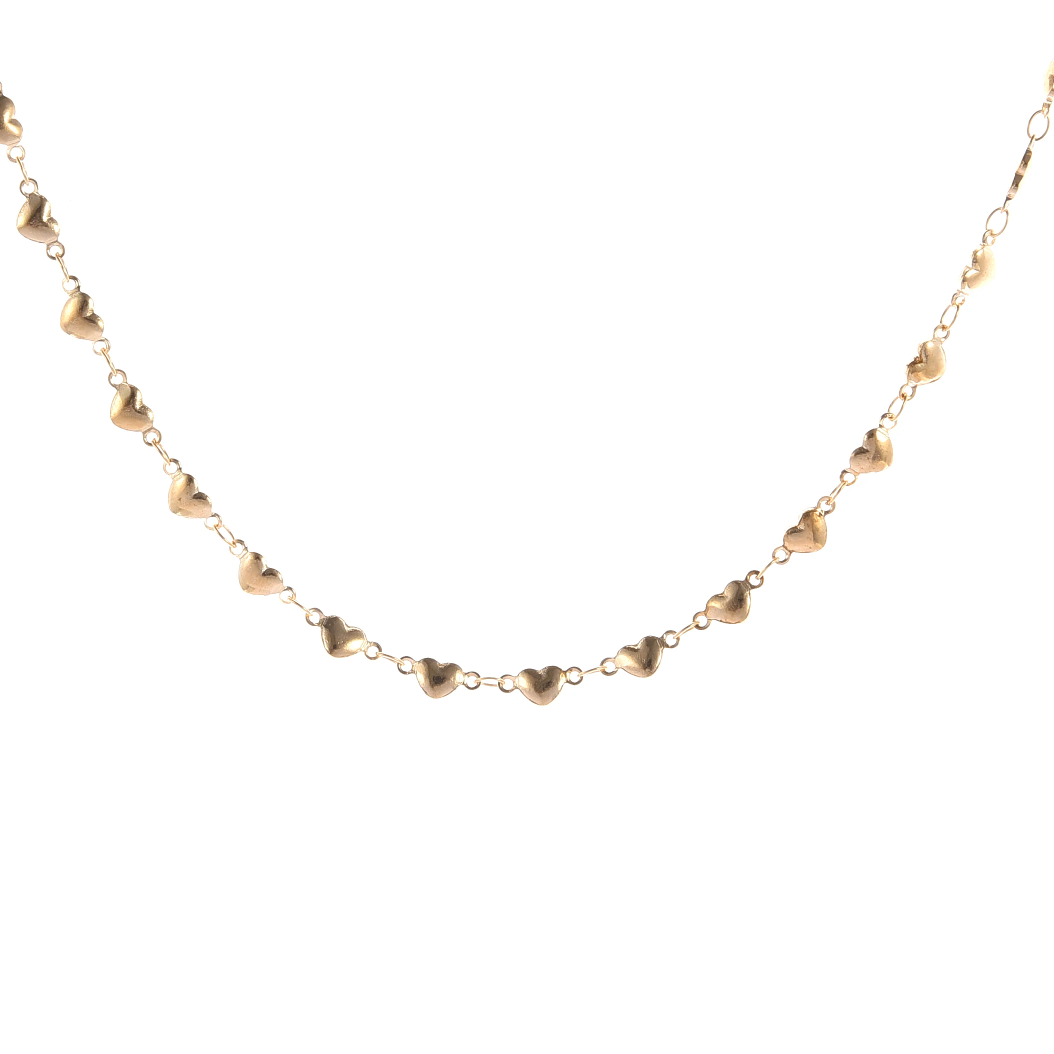 Модная Изысканная Золотая ожерелье сердца для женщин чокер оптовая продажа