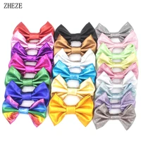 110pcslot new arrival 4 big messy metallic hair bow withwithout clips handmade headwear hair accessories