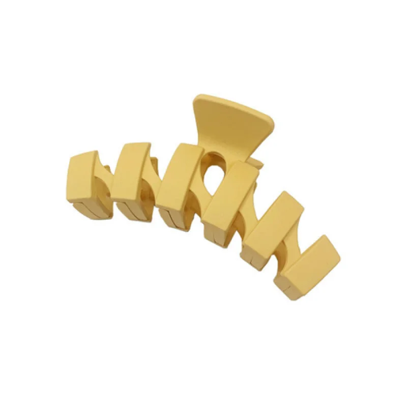

Cream color wave pattern large shark clip wild simple temperament girl hair catch