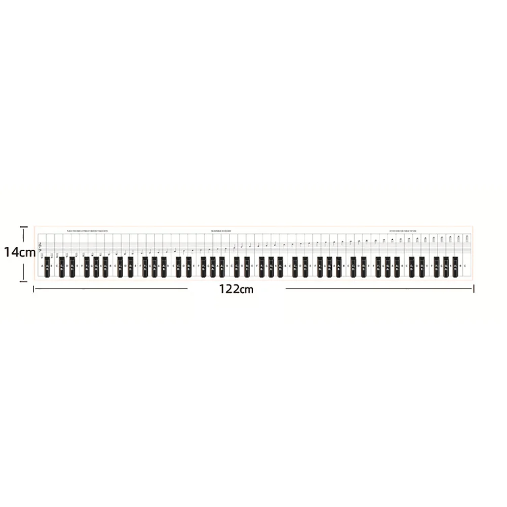 

88 Key Beginner Piano Finger Practice Guide Teaching Aid Keyboard Notes Chart Piano Keyboard Stickers