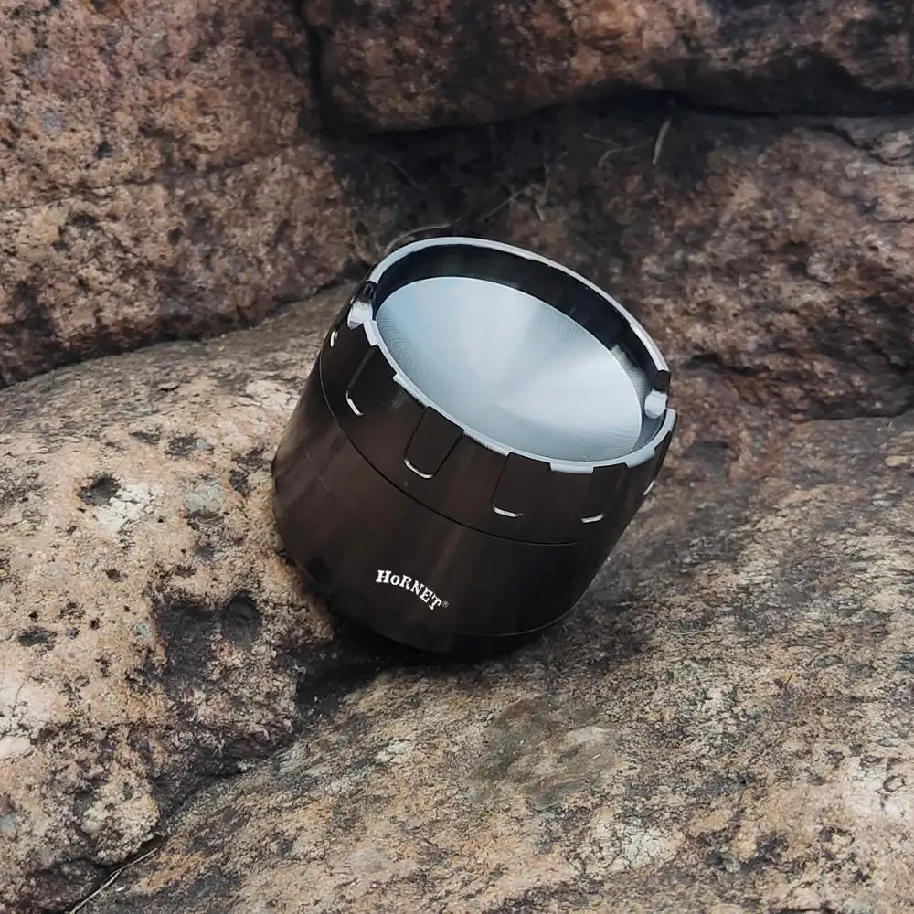 Курительная шлифовальная машина HORNET из цинкового сплава 63 мм 4 шт. металлическая