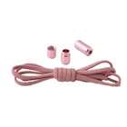 Эластичные шнурки для обуви, круглые без завязывания, для кроссовок и детей, 7 цветов, 1 пара