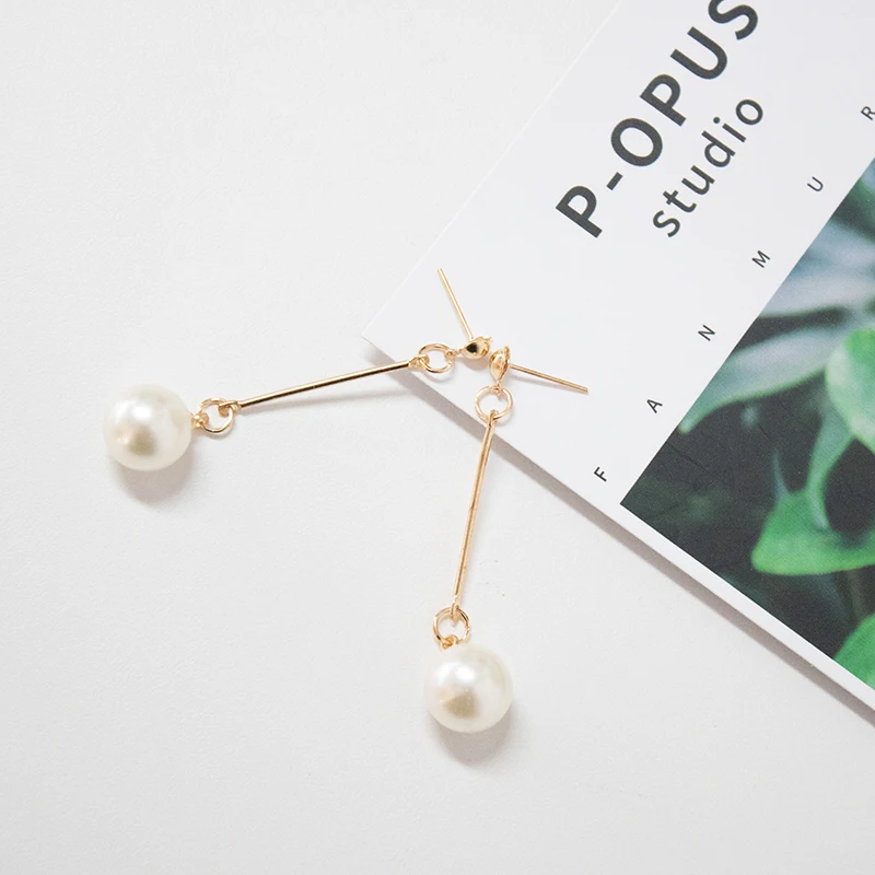 Женские длинные серьги кисточки Винтажные с искусственным жемчугом ювелирные