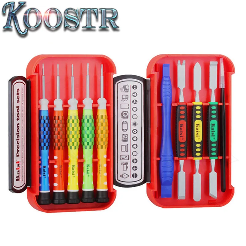 

Kaisi 10 in 1 precision screwdriver screwdriver set computer phone repair tools kit+ Metal Spudger opening prying tool Set bars