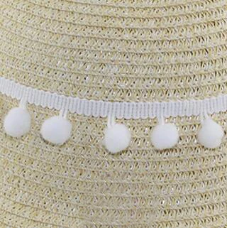 1.2cm white Кружево с помпонами, ленты, Аксессуары для шитья, 2 ярда, помпоны с кисточками, помпоны, отделка, шар, бахрома, вышивка, сделай сам, ткань для одежды - Цвет: 1.2cm white
