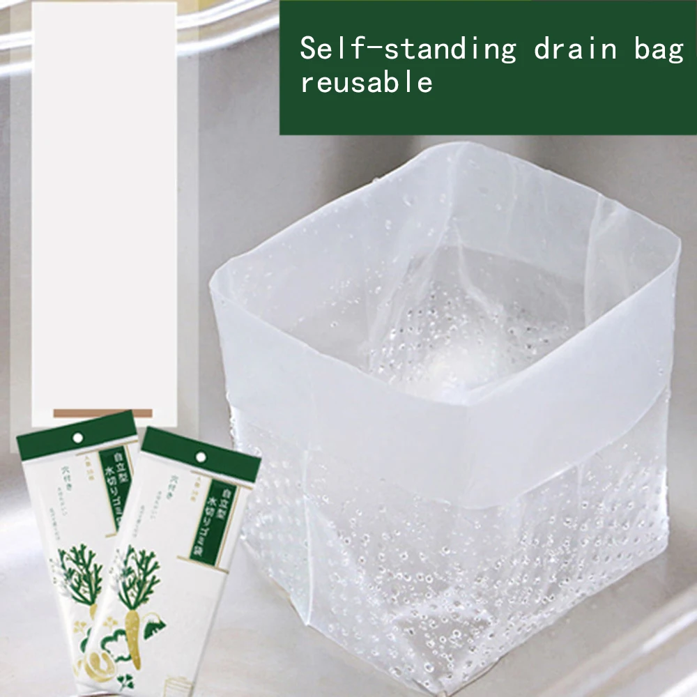 30 шт самостоящиеся мешки для мусора ситечко кухонной раковины фильтр сливное