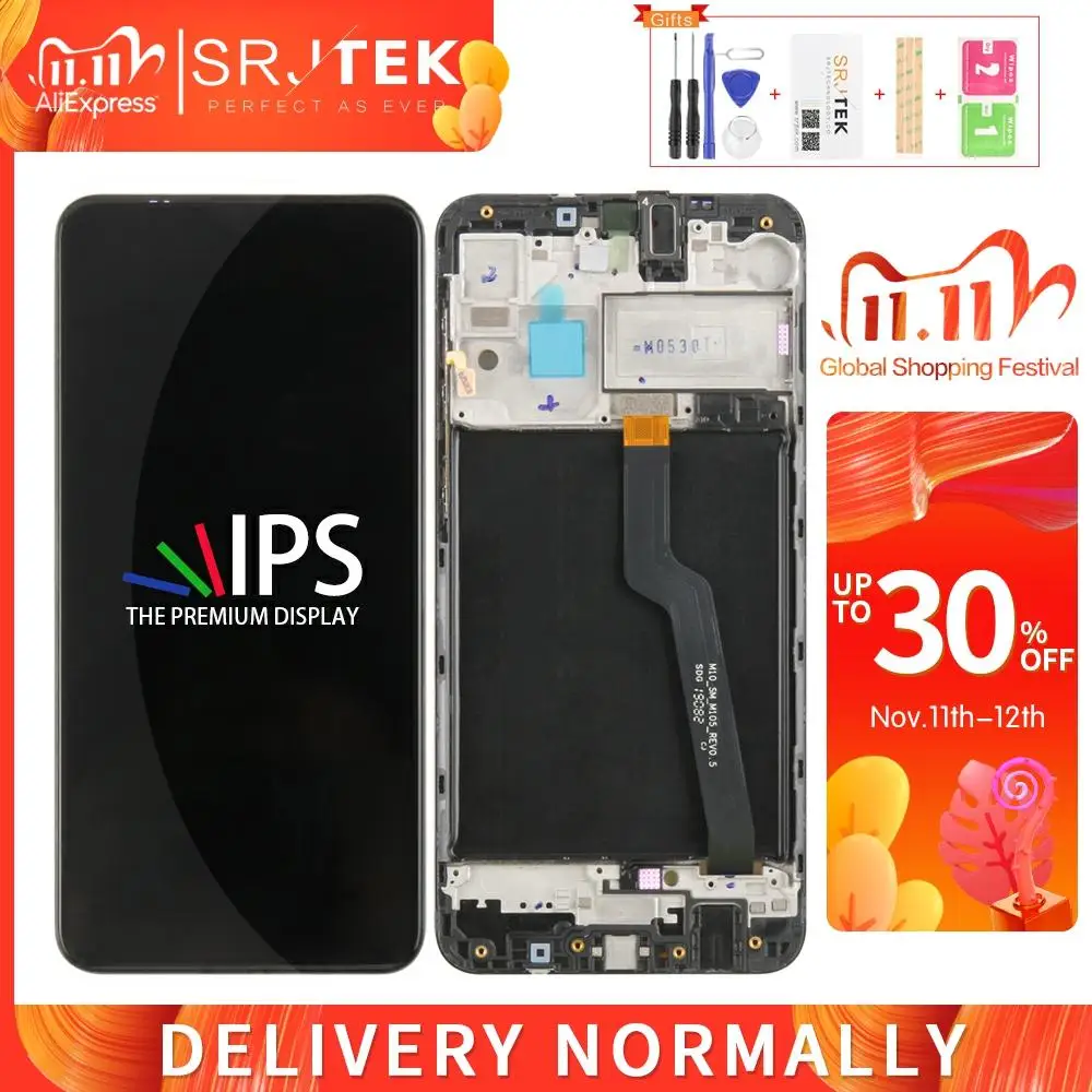 

IPS For Samsung A10 Display A105 Touch Screen Digitizer Sensor Glass Assembly For Samsung A10s LCD A107 For Galaxy M10 M105 LCD